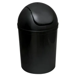Kosz na śmieci z obrotową klapą czarny 5 l