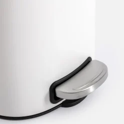 Kosze Na Śmieci|inny Kosz na śmieci z pedałem biały mat 5 l