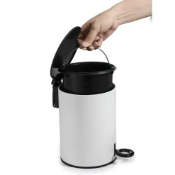 Kosze Na Śmieci|Estetica Kosz na śmieci z pedałem biały 3 l
