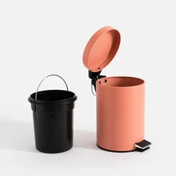 inny Kosz na śmieci z pedałem różowy 3 l