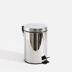inny Kosz na śmieci z pedałem srebrny 3L