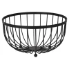 Kosz na owoce metalowy czarny LOFT 25x13 cm