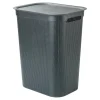 Kosze Na Pranie|Kosze Na Pranie|ROTHO Kosz na pranie antracytowy BRISEN 50 l
