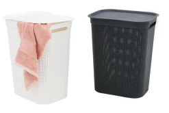 Kosze Na Pranie|Kosze Na Pranie|ROTHO Kosz na pranie antracytowy BRISEN 50 l