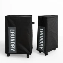 Kosze Na Pranie|Kosze Na Pranie|inny Kosz na pranie z pokrywką na kółkach 39x19x60 cm