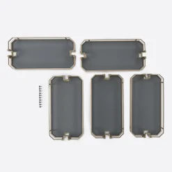 Systemy Cargo|VORTUNG Kosze do cargo wysokiego, 30 cm, zestaw pięciu, champagne gold