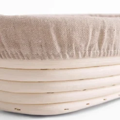 inny Koszyk do wyrastania garowania pieczywa z lnianym wkładem 25x15x8 cm