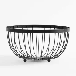 Miski, Patery I Półmiski|inny Koszyk na owoce, czarny, 25,5 cm