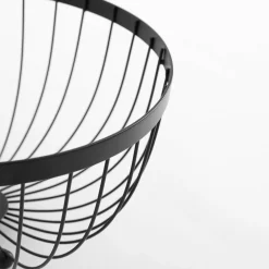 Miski, Patery I Półmiski|inny Koszyk na owoce, czarny, 25,5 cm
