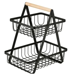 Miski, Patery I Półmiski| Koszyk na owoce 2-poziomy 27x17x28,8 cm