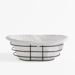 inny Koszyk na pieczywo z bawełnianym wkładem 29x21 cm