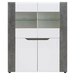 Furni Home Kredens BRANDO 4D B4 z oświetleniem