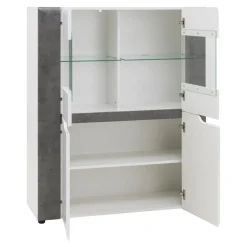 Furni Home Kredens BRANDO 4D B4 z oświetleniem