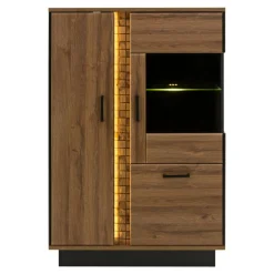 Witryny|Furni Home Kredens DORIAN DN5 3D z oświetleniem