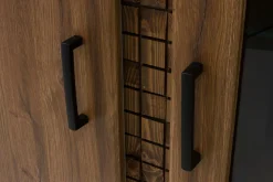 Witryny|Furni Home Kredens DORIAN DN5 3D z oświetleniem