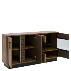 Witryny|Furni Home Kredens DORIAN DN4 4D z oświetleniem