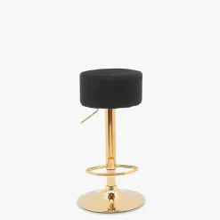 Hokery| Krzesło barowe czarno-złote GALIA