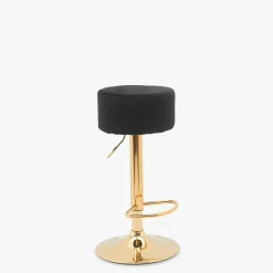 Hokery| Krzesło barowe czarno-złote GALIA