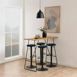 Hokery| Krzesło barowe GRANGE ciemnoszare