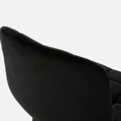 Hokery|inny Krzesło barowe welurowe czarne ABADA