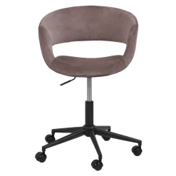 Krzesło biurowe tapicerowane HOLI różowe