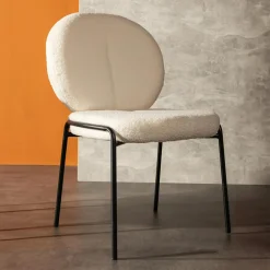 Krzesła|inny Krzesło boucle białe MALBA