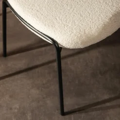 Krzesła|inny Krzesło boucle białe MALBA