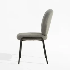 Krzesła|inny Krzesło boucle szare MALBA