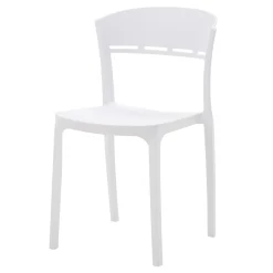 Krzesło do jadalni białe KNITT