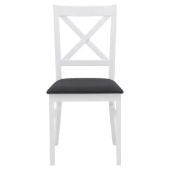 Fameg Krzesło do jadalni krzyżowe białe ZAYDEN