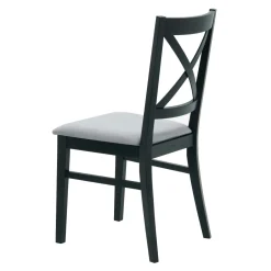 Krzesła|Fameg Krzesło do jadalni krzyżowe czarne ZAYDEN