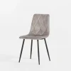 Krzesła| Krzesło do jadalni welurowe ABIA szare