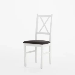 inny Krzesło drewniane biało-czarne RUBON