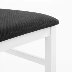 inny Krzesło drewniane biało-czarne RUBON