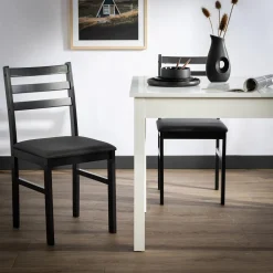 Krzesła|inny Krzesło drewniane czarne SAFIRO