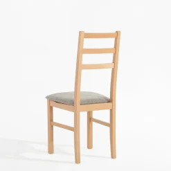 Krzesła|inny Krzesło drewniane szarobeżowe DIGAN