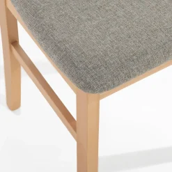 Krzesła|inny Krzesło drewniane szarobeżowe DIGAN