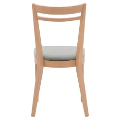 Krzesła|Fameg Krzesło drewniane z szarym siedziskiem ERIN