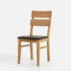 Krzesła|Fameg Krzesło drewniane ze skórą naturalną LEVKE
