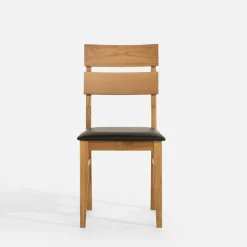 Krzesła|Fameg Krzesło drewniane ze skórą naturalną LEVKE