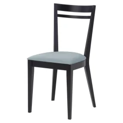 Krzesła|Fameg Krzesło drewniane ze srebrnym siedziskiem ERIN