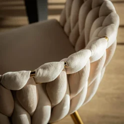 Krzesła|inny Krzesło glamour beżowe LIANA