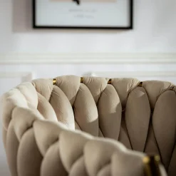 Krzesła|inny Krzesło glamour beżowe LIANA