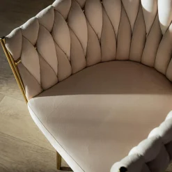 Krzesła|inny Krzesło glamour beżowe LIANA