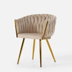 Krzesła|inny Krzesło glamour beżowe LIANA