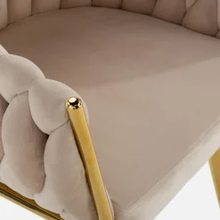 Krzesła|inny Krzesło glamour beżowe LIANA