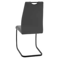 Krzesło na płozie szare ATOLA