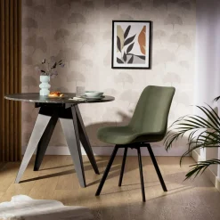 Krzesła|inny Krzesło obrotowe ciemnozielone JELKO