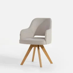 Fameg Krzesło obrotowe jasnoszare MALCO