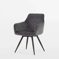 Krzesło obrotowe szare ATEMO